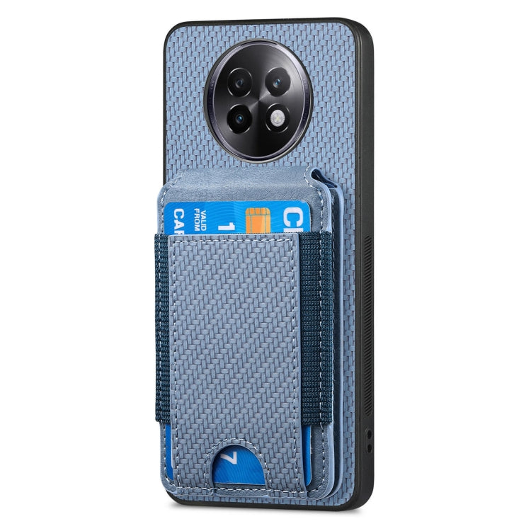 For Realme 13 Pro / 13+ Carbon Fiber Vertical Flip Wallet Stand Phone Case