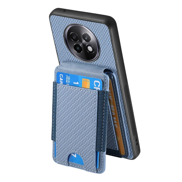 For Realme 13 Pro / 13+ Carbon Fiber Vertical Flip Wallet Stand Phone Case