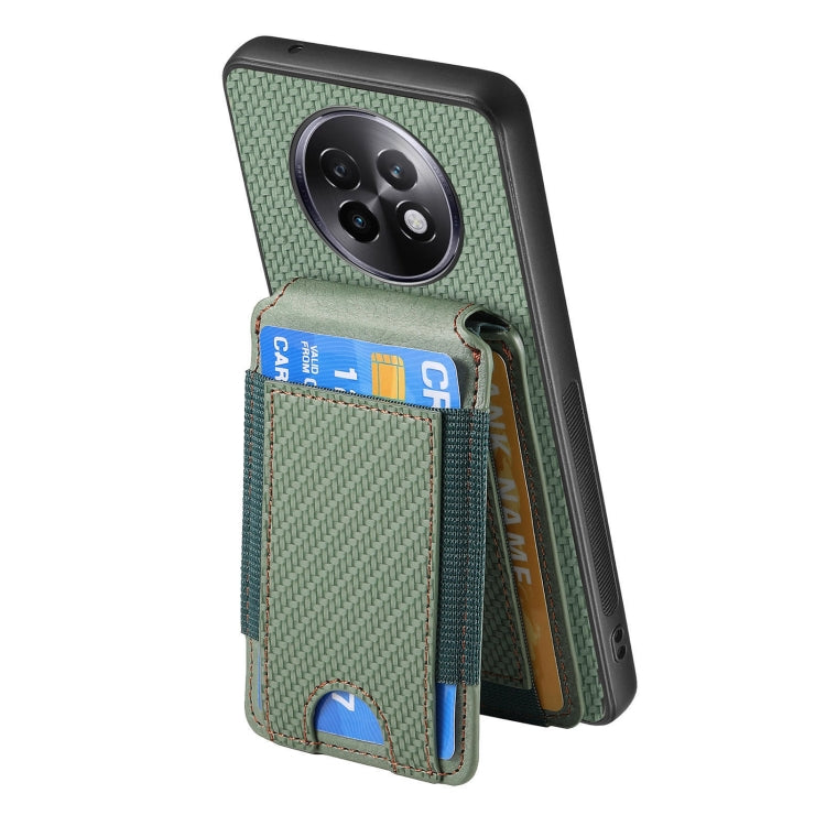 For Realme 13 Pro / 13+ Carbon Fiber Vertical Flip Wallet Stand Phone Case