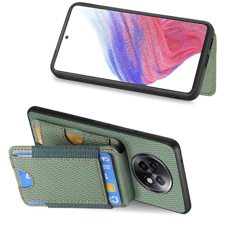For Realme 13 Pro / 13+ Carbon Fiber Vertical Flip Wallet Stand Phone Case