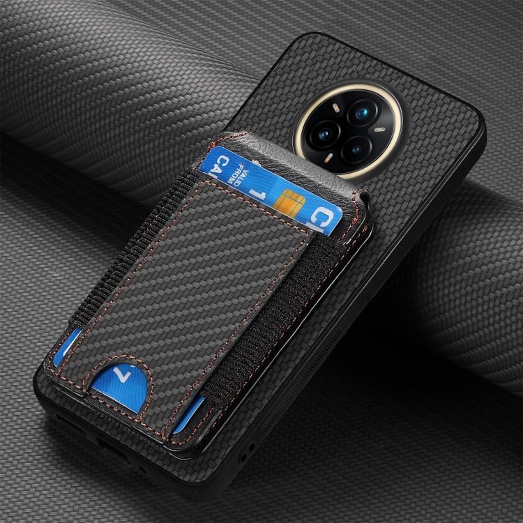 For Realme 14 Pro+ Carbon Fiber Vertical Flip Wallet Stand Phone Case