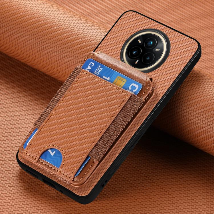 For Realme 14 Pro+ Carbon Fiber Vertical Flip Wallet Stand Phone Case