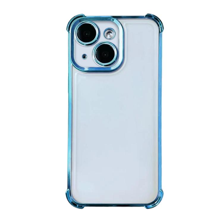 For iPhone 14 Electrpolated Space Four-corner Shockproof TPU Phone Case
