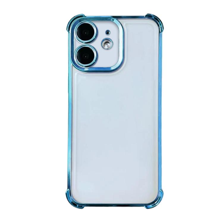 For iPhone 12 Electrpolated Space Four-corner Shockproof TPU Phone Case