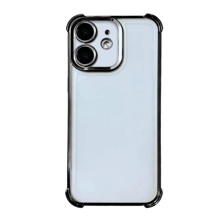For iPhone 12 Electrpolated Space Four-corner Shockproof TPU Phone Case