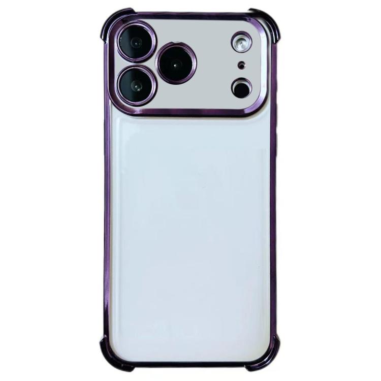 For iPhone 17 Pro Electrpolated Space Four-corner Shockproof TPU Phone Case