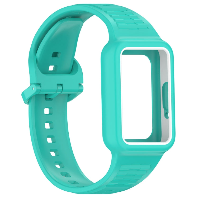 For  Huawei Band 9 NFC Two Color Frame Integrated Silicone Watch Band