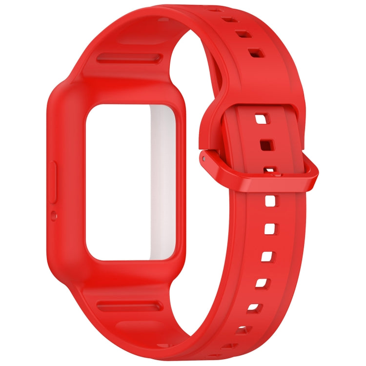 For  Huawei Band 9 Two Color Frame Integrated Silicone Watch Band