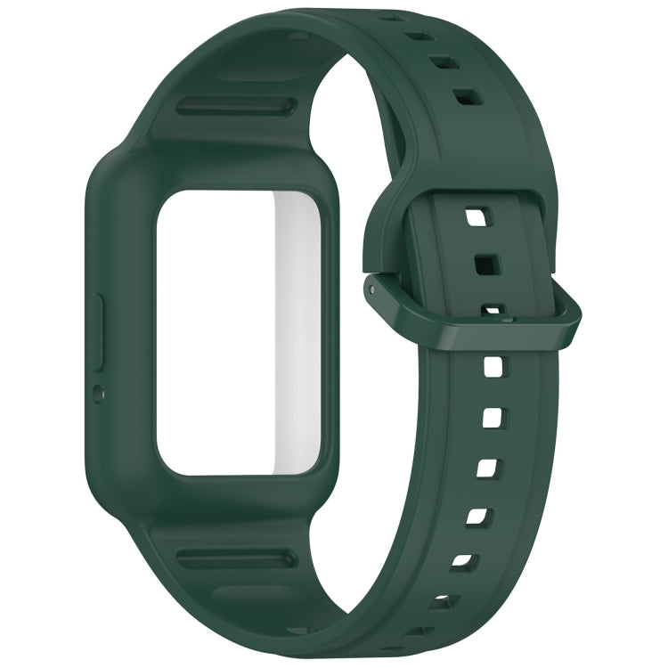 For  Huawei Band 8 NFC Two Color Frame Integrated Silicone Watch Band