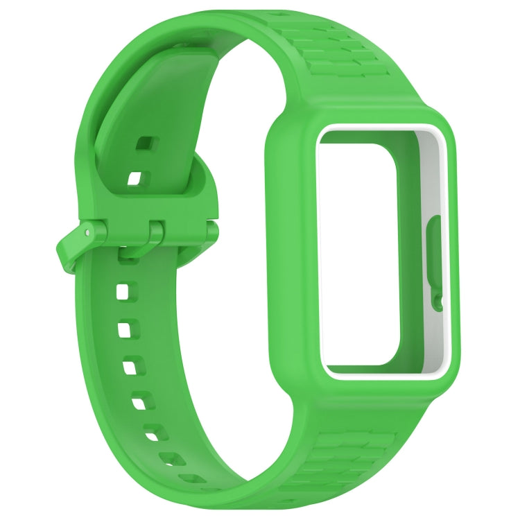 For  Huawei Band 8 Two Color Frame Integrated Silicone Watch Band