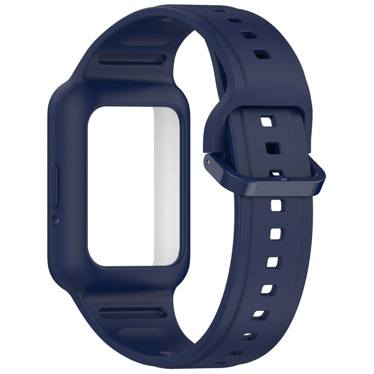 For  Huawei Band 8 Two Color Frame Integrated Silicone Watch Band