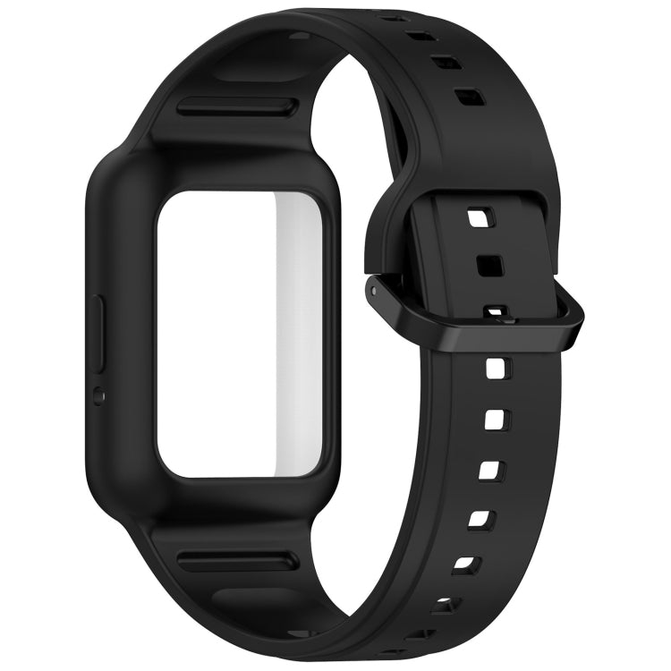 For  Huawei Band 8 Two Color Frame Integrated Silicone Watch Band