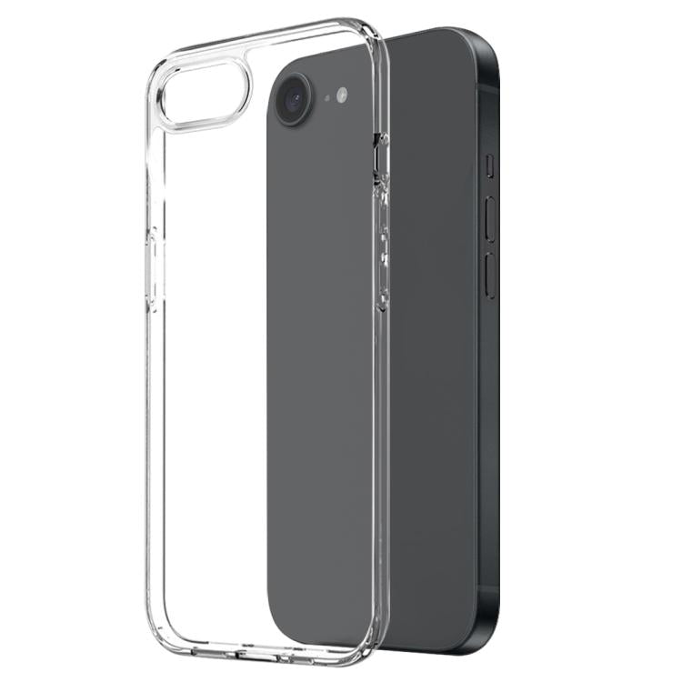 For iPhone 17e / 16e NORTHJO 2 in 1 TPU Phone Case Screen Protector Tempered Glass Film - Clear