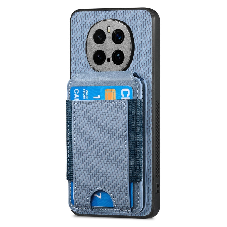 For Honor Magic7 Pro Carbon Fiber Vertical Flip Wallet Stand Phone Case