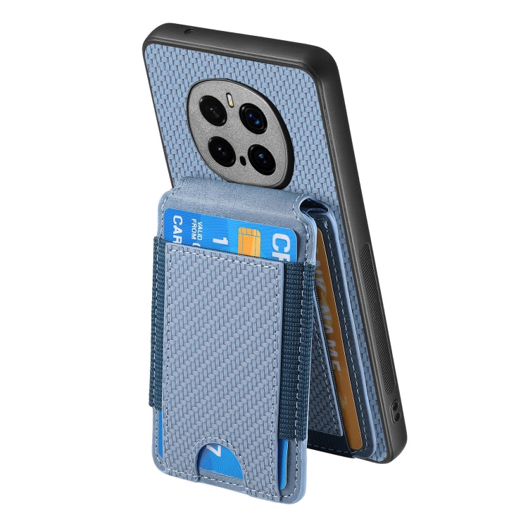 For Honor Magic7 Pro Carbon Fiber Vertical Flip Wallet Stand Phone Case