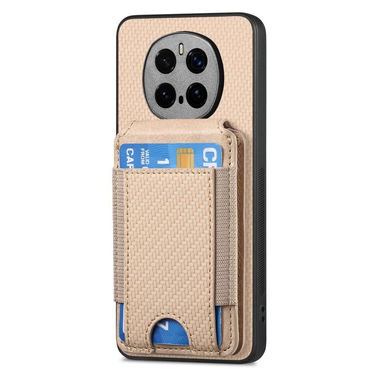 For Honor Magic7 Pro Carbon Fiber Vertical Flip Wallet Stand Phone Case