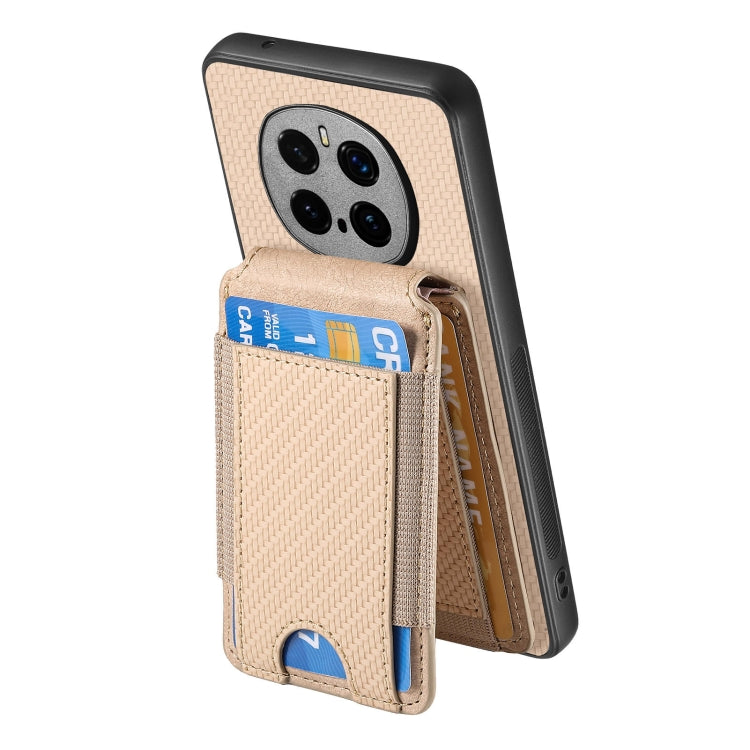 For Honor Magic7 Pro Carbon Fiber Vertical Flip Wallet Stand Phone Case