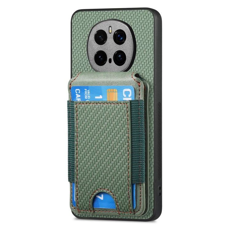 For Honor Magic7 Pro Carbon Fiber Vertical Flip Wallet Stand Phone Case