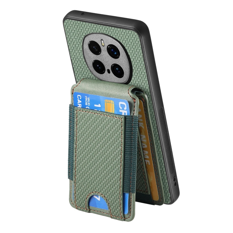 For Honor Magic7 Pro Carbon Fiber Vertical Flip Wallet Stand Phone Case