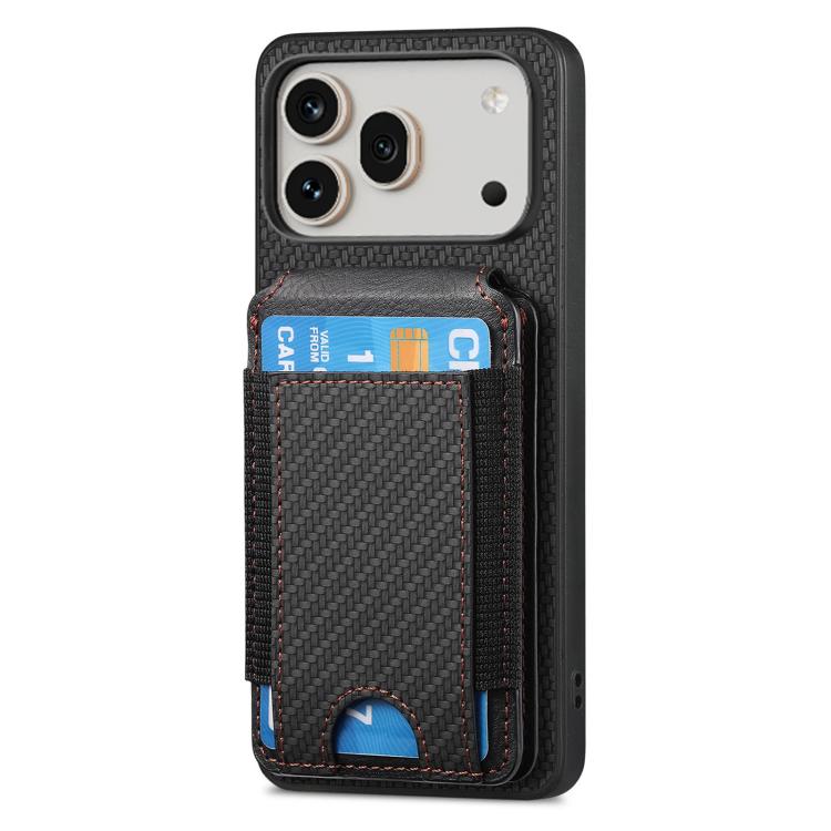 For Honor 600 Global Carbon Fiber Vertical Flip Wallet Stand Phone Case