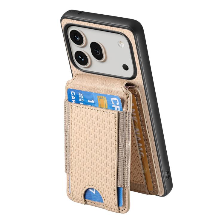 For Honor 600 Global Carbon Fiber Vertical Flip Wallet Stand Phone Case