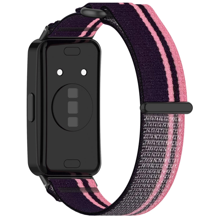 For Huawei Band 10 / 10 NFC / 9 / 9 NFC / 8 / 8 NFC Loop Nylon Hook and Loop Fastener Watch Band