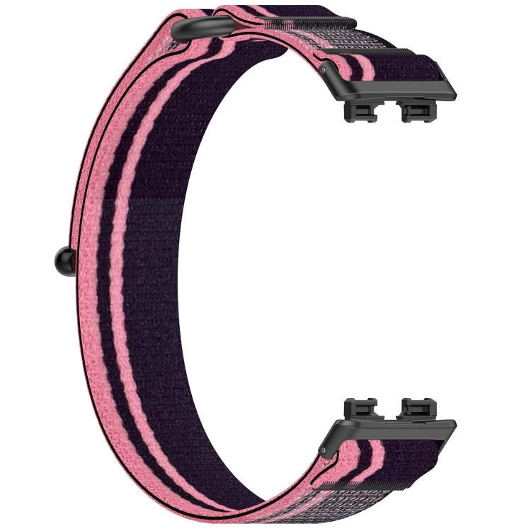 For Huawei Band 10 / 10 NFC / 9 / 9 NFC / 8 / 8 NFC Loop Nylon Hook and Loop Fastener Watch Band