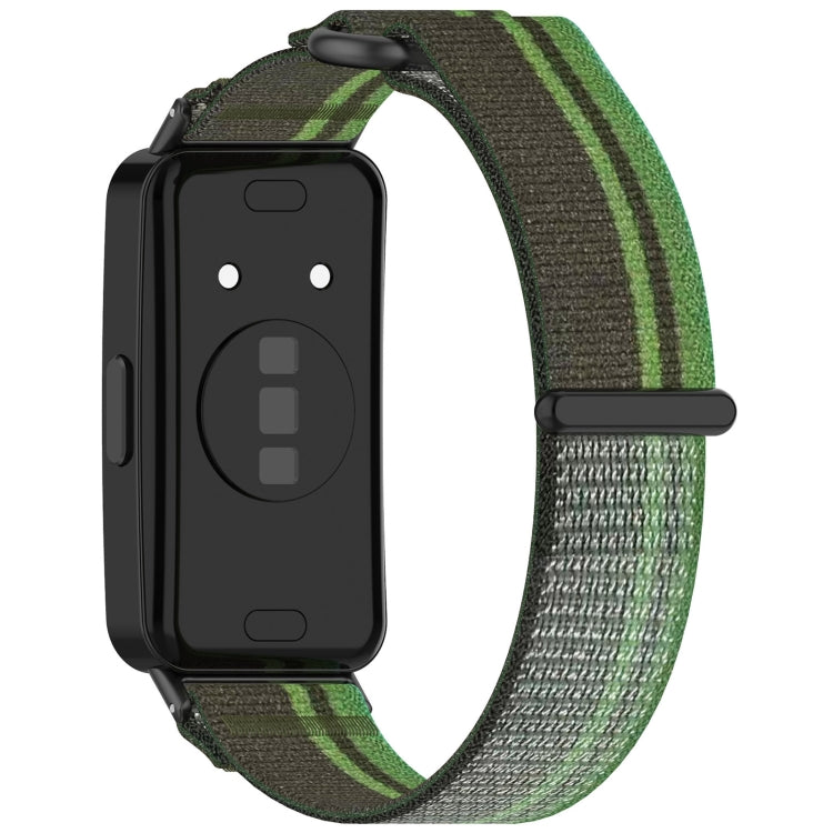 For Huawei Band 10 / 10 NFC / 9 / 9 NFC / 8 / 8 NFC Loop Nylon Hook and Loop Fastener Watch Band