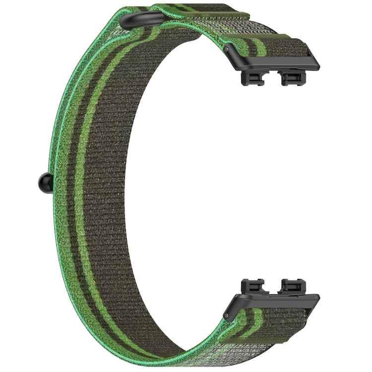For Huawei Band 10 / 10 NFC / 9 / 9 NFC / 8 / 8 NFC Loop Nylon Hook and Loop Fastener Watch Band
