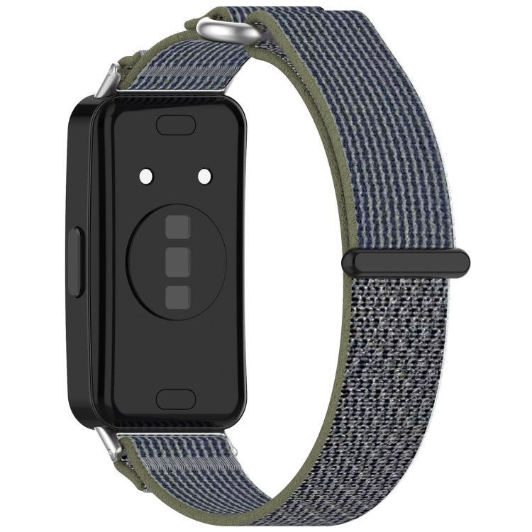 For Huawei Band 10 / 10 NFC / 9 / 9 NFC / 8 / 8 NFC Loop Nylon Hook and Loop Fastener Watch Band