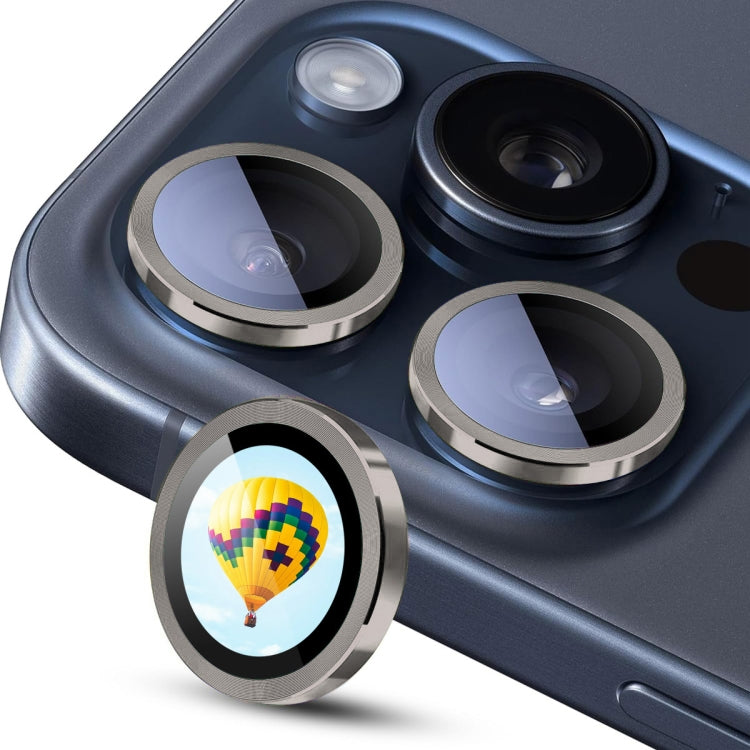 For iPhone 16 Pro / 16 Pro Max ENKAY Hat-Prince AR 9H Rear Lens Aluminium Alloy Tempered Glass Film