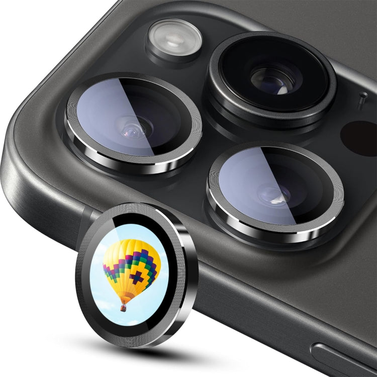 For iPhone 16 Pro / 16 Pro Max ENKAY Hat-Prince AR 9H Rear Lens Aluminium Alloy Tempered Glass Film