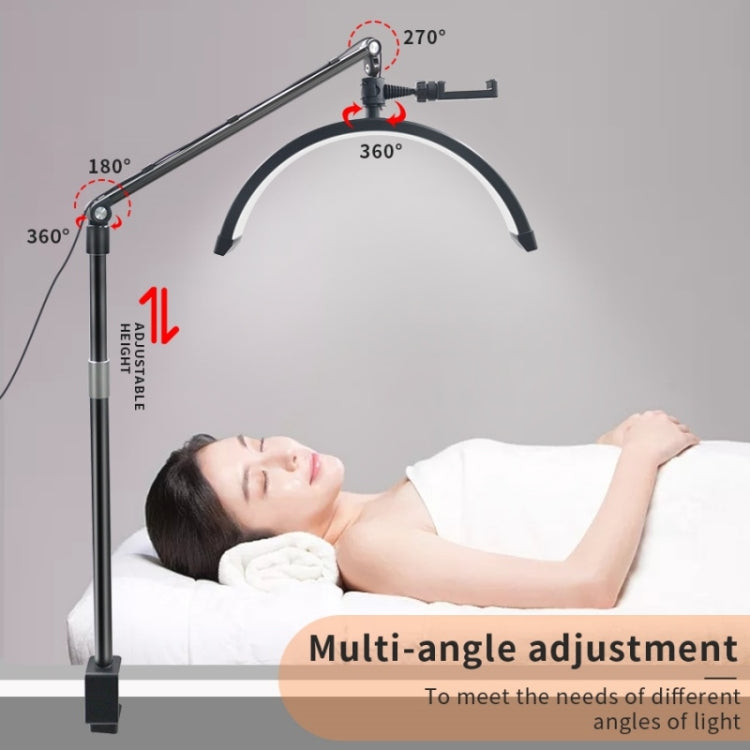 D-M30X 23 inch Half Moon Shape Beauty Manicure Lamp Curved Fill Light, Plug:UK Plug