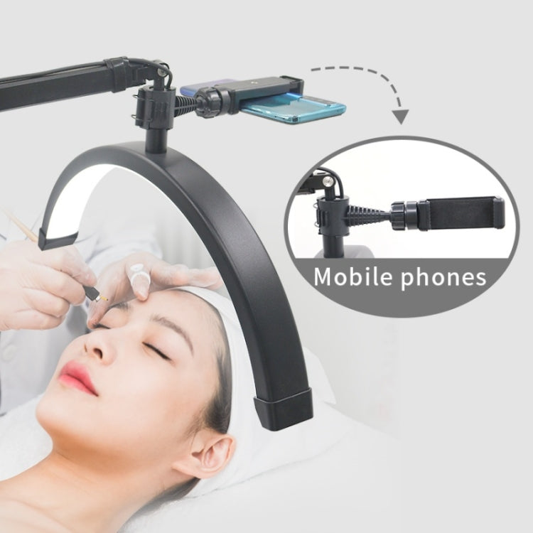 HD-M3X Pro 16 inch Adjustable Brightness Beauty Light Half Moon Light Eyelash Tech Lamp, Plug:UK Plug