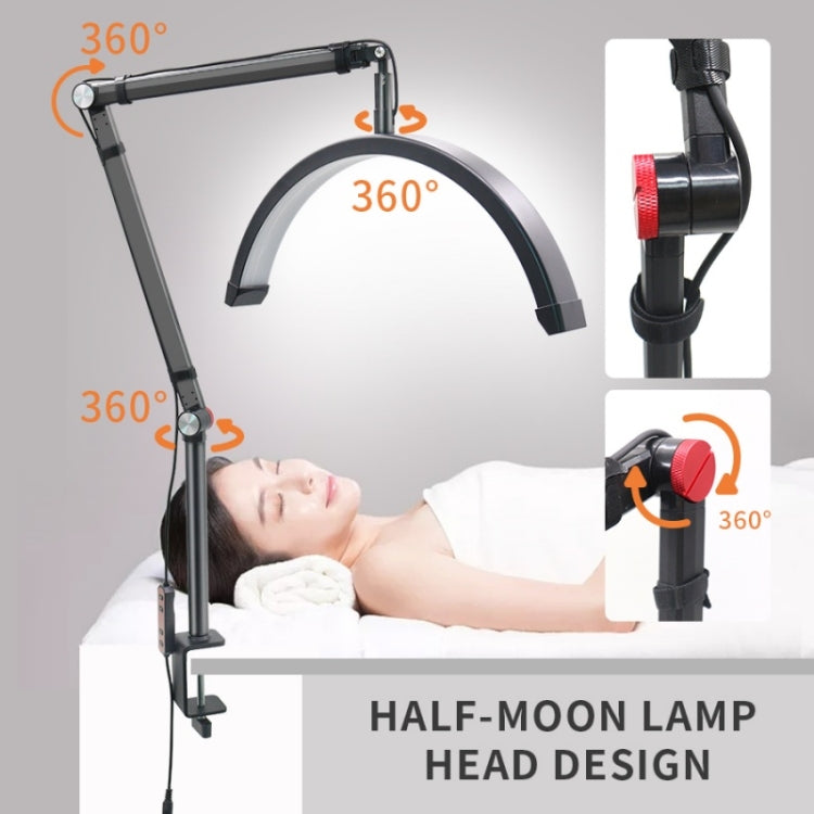 HD-M3X Pro 16 inch Adjustable Brightness Beauty Light Half Moon Light Eyelash Tech Lamp, Plug:UK Plug