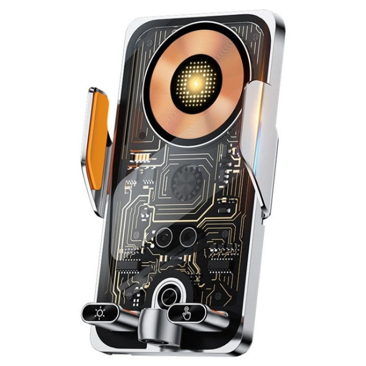 C1 Car Wireless 66W Fast Charger Phone Holder Infrared Sensor Punk Style