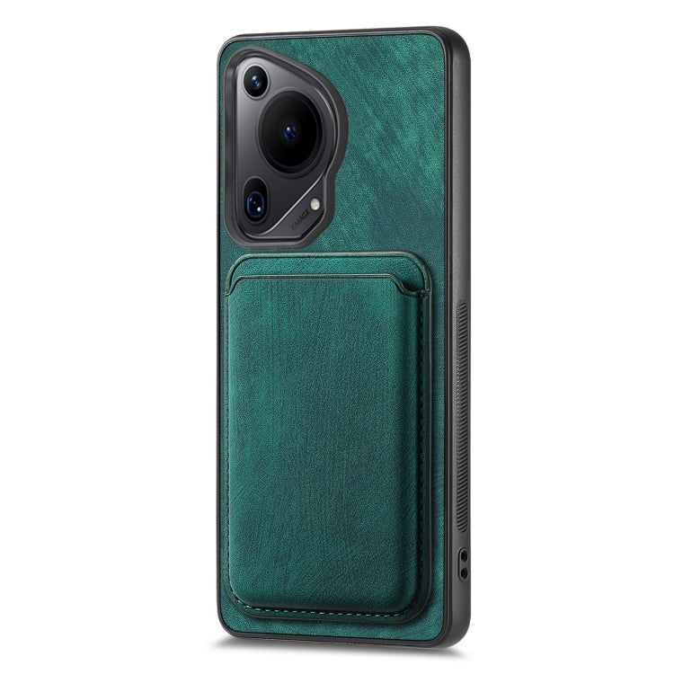 For Huawei Pura 70 Retro Leather Card Bag Magnetic Phone Case