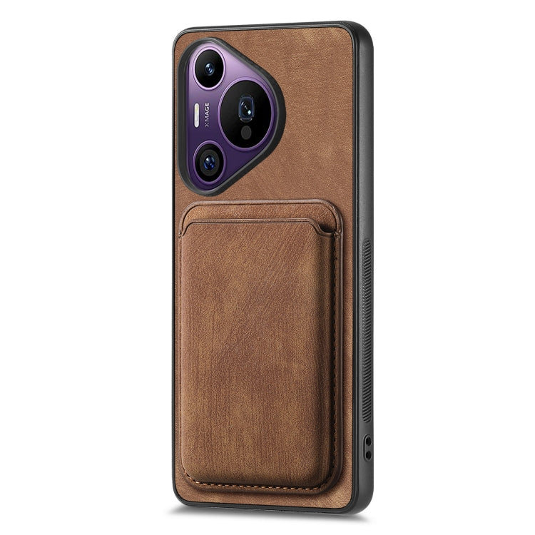 For Huawei Pura 70 Pro Retro Leather Card Bag Magnetic Phone Case