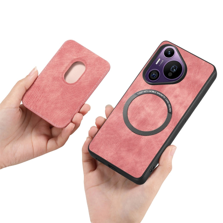 For Huawei Pura 70 Pro Retro Leather Card Bag Magnetic Phone Case