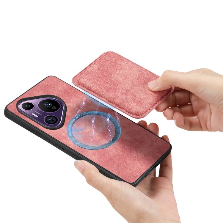 For Huawei Pura 70 Pro Retro Leather Card Bag Magnetic Phone Case
