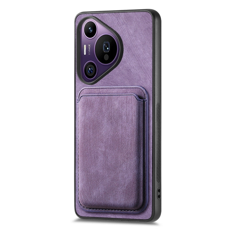 For Huawei Pura 70 Pro Retro Leather Card Bag Magnetic Phone Case