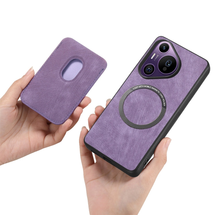 For Huawei Pura 70 Pro Retro Leather Card Bag Magnetic Phone Case