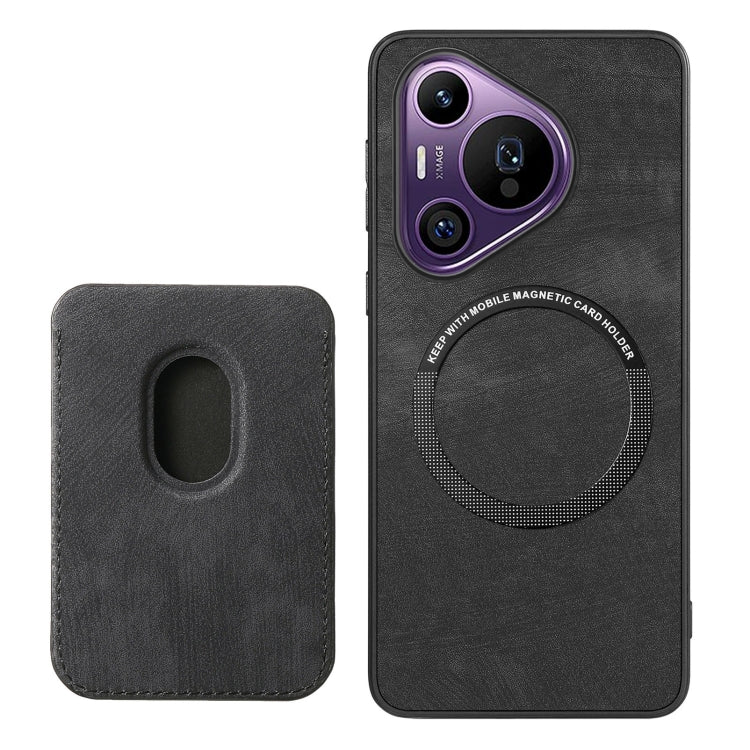 For Huawei Pura 70 Pro Retro Leather Card Bag Magnetic Phone Case