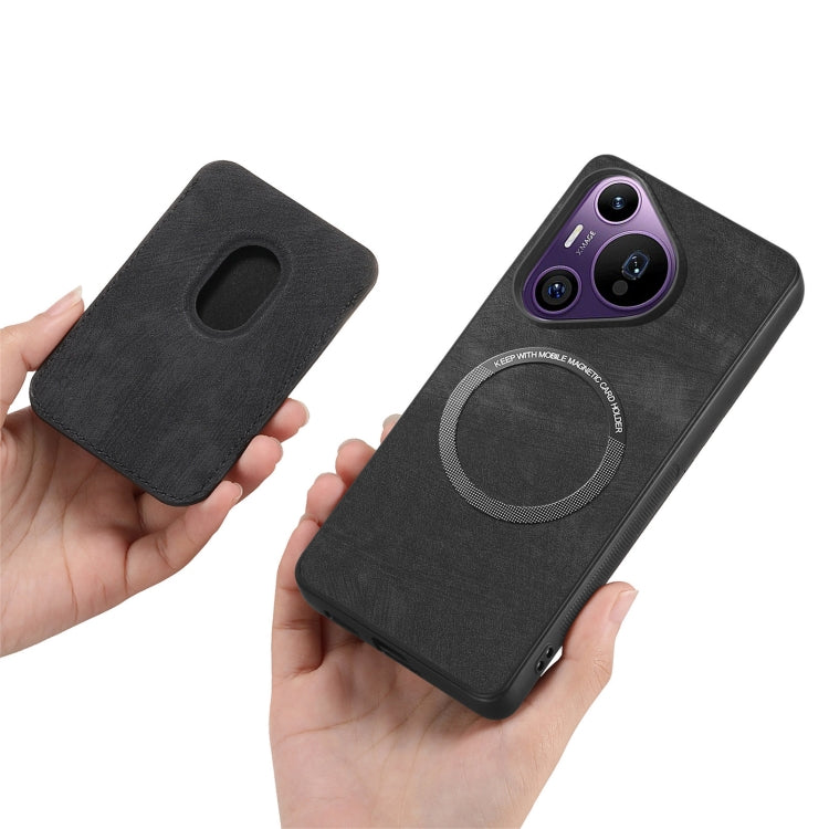 For Huawei Pura 70 Pro Retro Leather Card Bag Magnetic Phone Case
