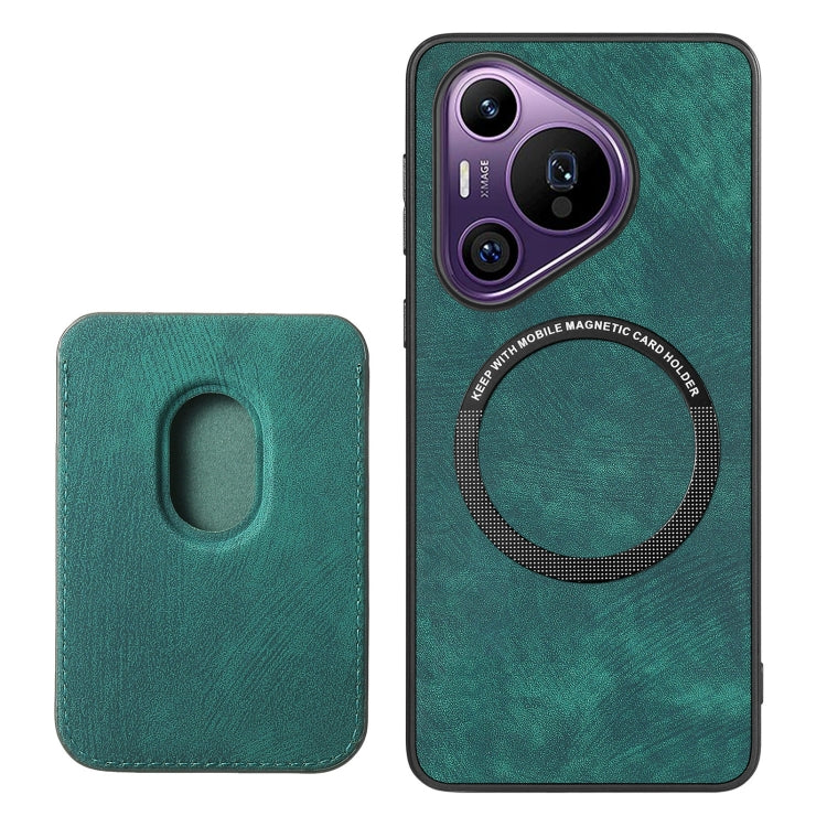 For Huawei Pura 70 Pro+ Retro Leather Card Bag Magnetic Phone Case