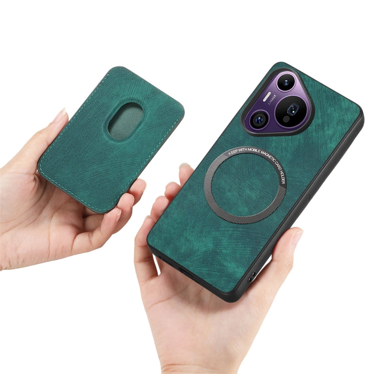 For Huawei Pura 70 Pro+ Retro Leather Card Bag Magnetic Phone Case