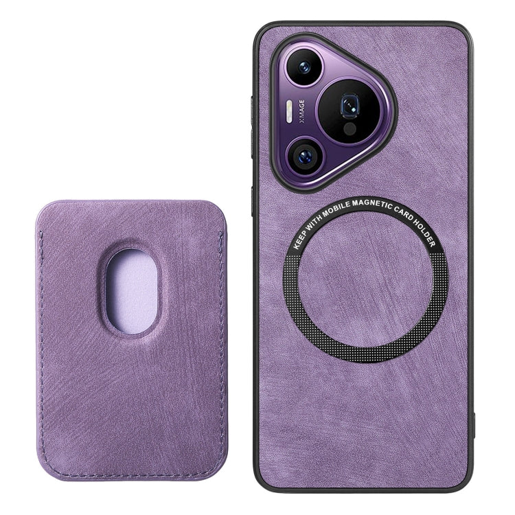 For Huawei Pura 70 Pro+ Retro Leather Card Bag Magnetic Phone Case