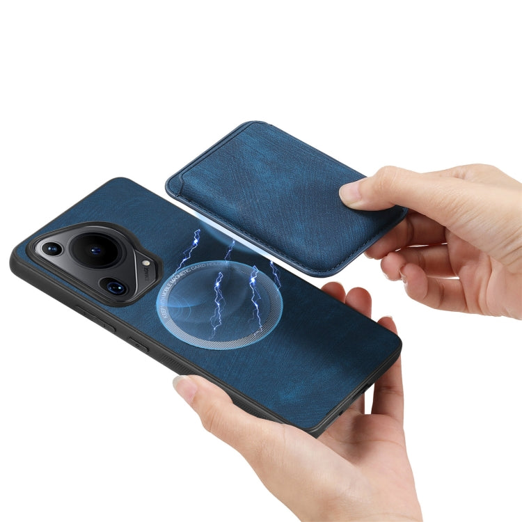 For Huawei Pura 70 Ultra Retro Leather Card Bag Magnetic Phone Case