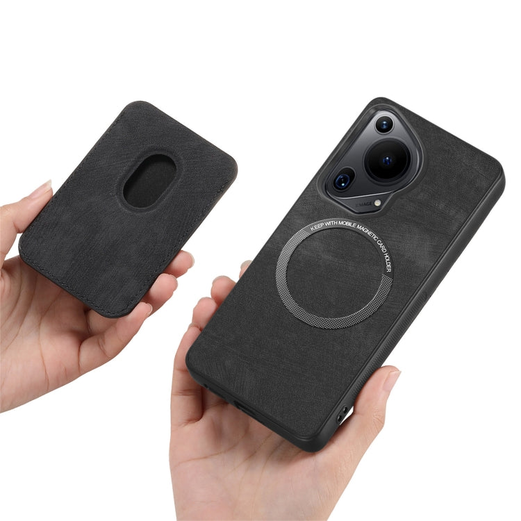 For Huawei Pura 70 Ultra Retro Leather Card Bag Magnetic Phone Case
