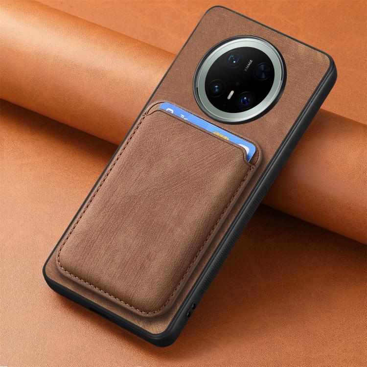 For Huawei Mate 70 Pro Retro Leather Card Bag Magnetic Phone Case